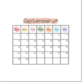 September 2024 Calendar Posters and Art